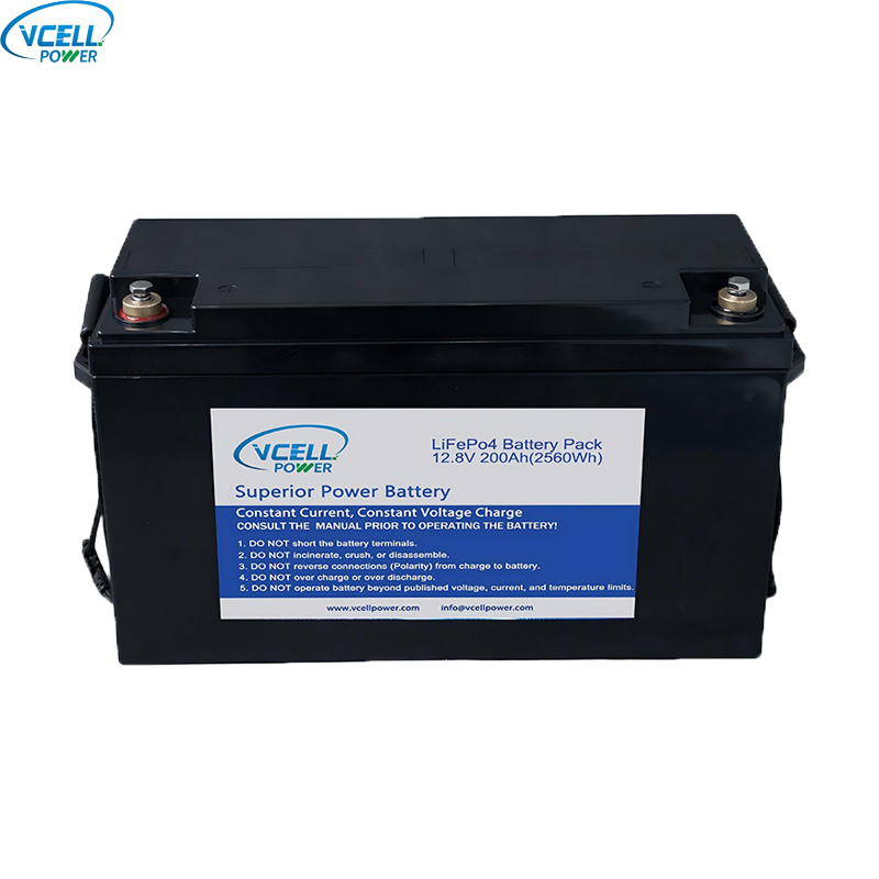 12.8V 12V 200Ah 딥 사이클 LiFePO4 배터리