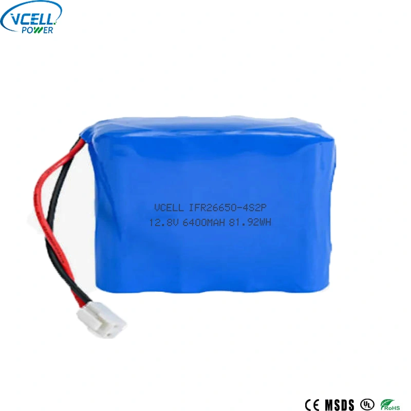 12.8V 6400mAh 충전식 LiFePO4 배터리 팩