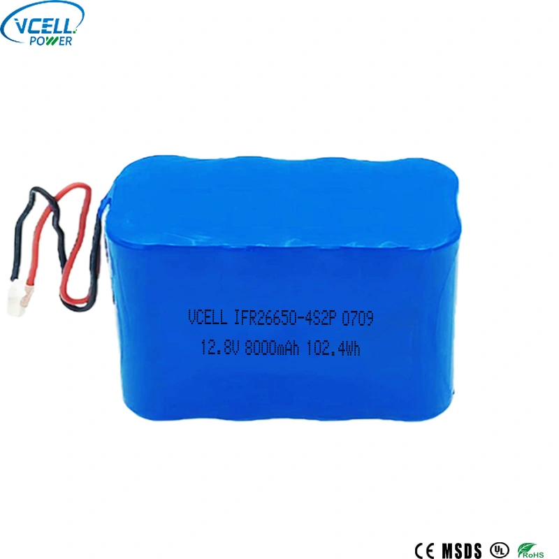 12.8V 8000mAh 26650 LiFePO4 충전지